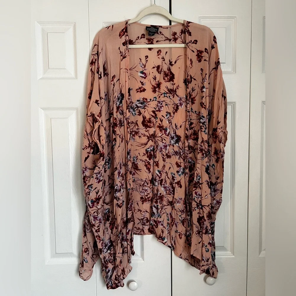 Floral Kimono Cardigan - Picture 1 of 4